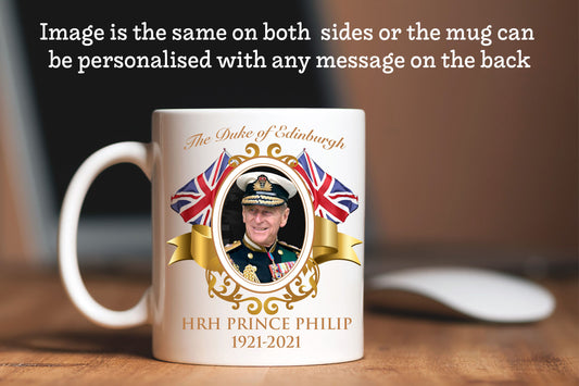 HRH Prince Philip, Duke of Edinburgh Mug F | Commemorative Tribute| Royal Mug