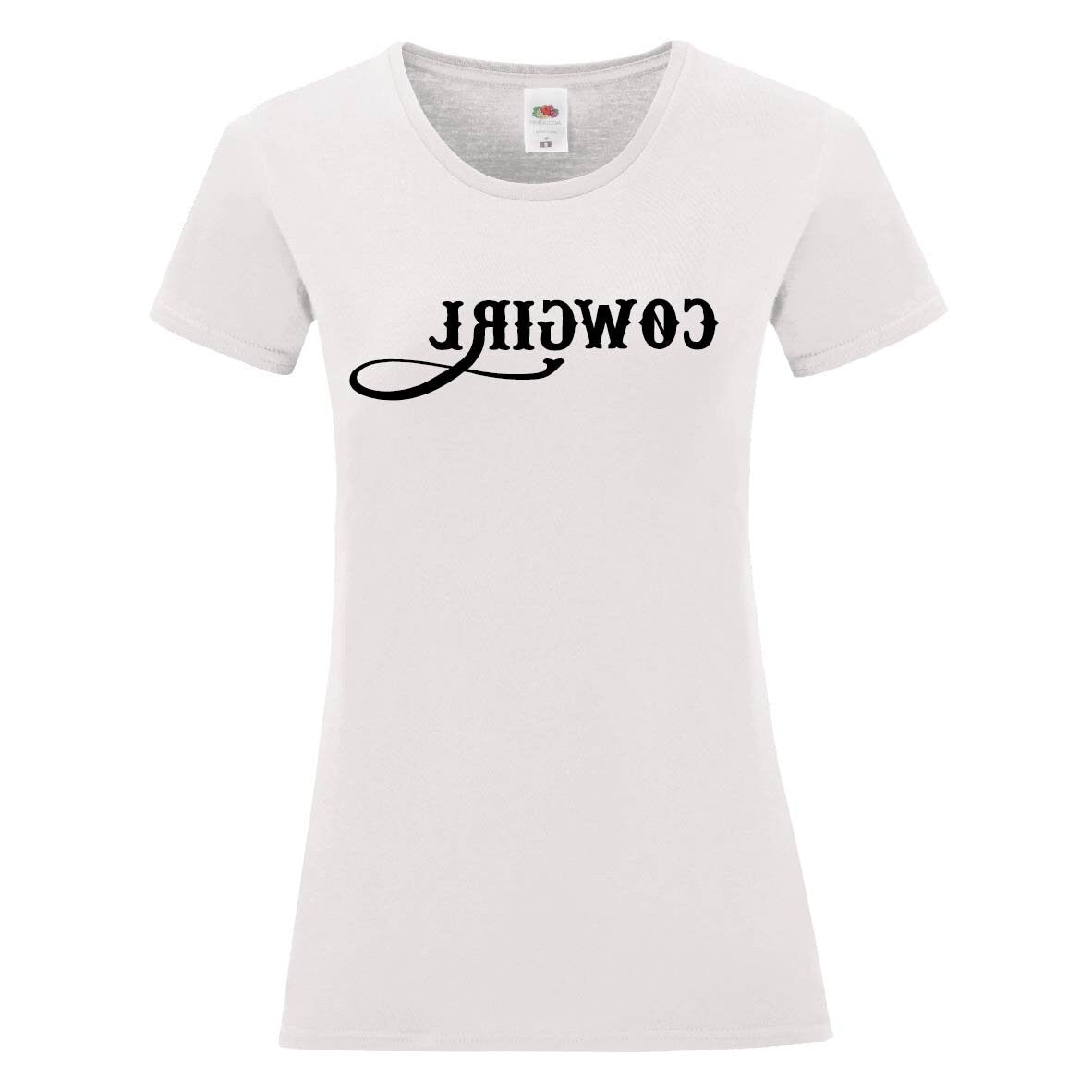 Reverse Cowgirl T-Shirt | Funny Rude Slogan Tee | Mirrored Selfie