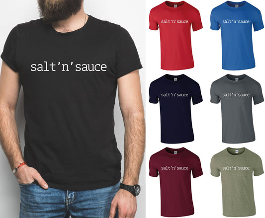 Salt 'n' Sauce T-Shirt | Funny Scottish Slang Slogan Scotland Father's Day Tshirt
