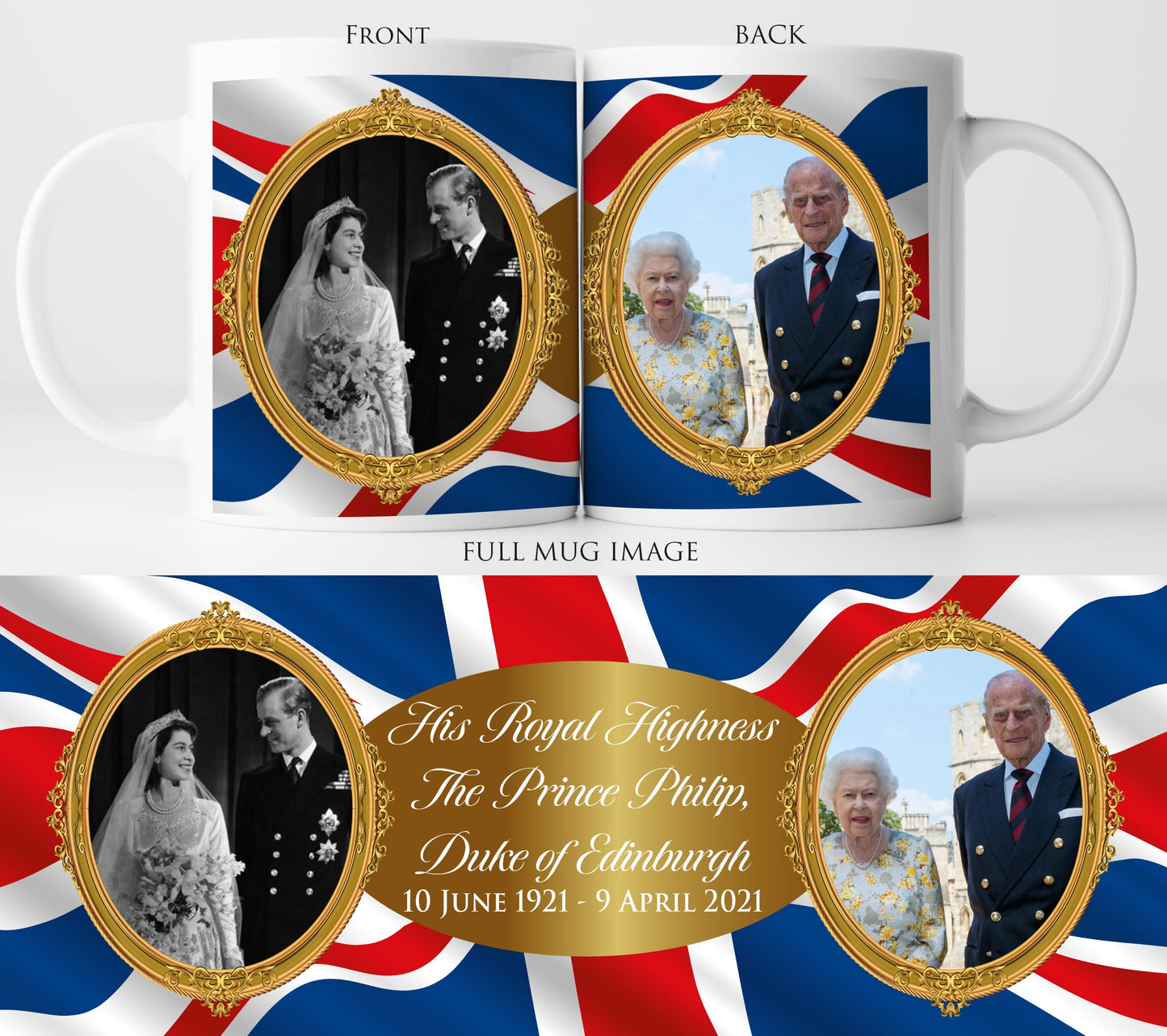 His Royal Highness, The Prince Philip, Duke of Edinburgh Mug B | Commemorative Tribute| HRH