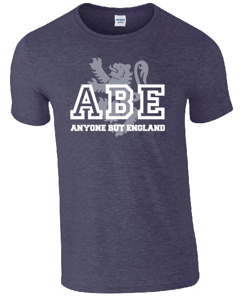 ABE Anyone But England Lion Rampant T-Shirt | Sarcastic Scottish Scotland Football Tee TShirt
