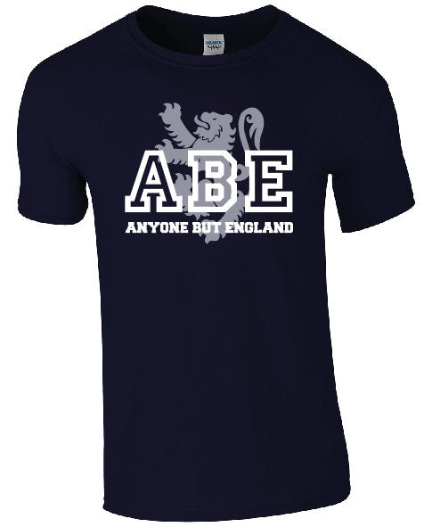 ABE Anyone But England Lion Rampant T-Shirt | Sarcastic Scottish Scotland Football Tee TShirt
