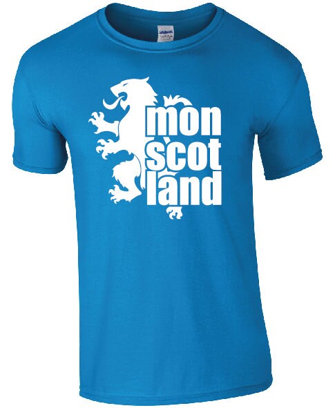 Mon Scotland Lion Rampant T-Shirt | Sarcastic Scottish Scotland Football Tee TShirt