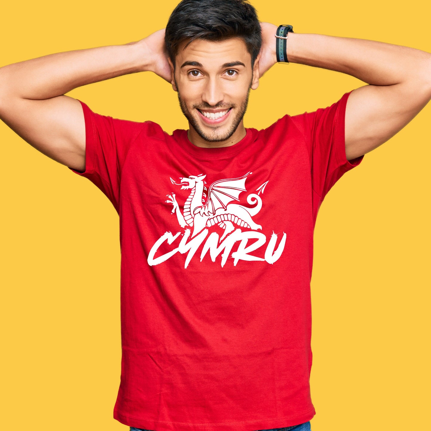 Cymru Welsh Dragon Red T-Shirt - Wales Tee