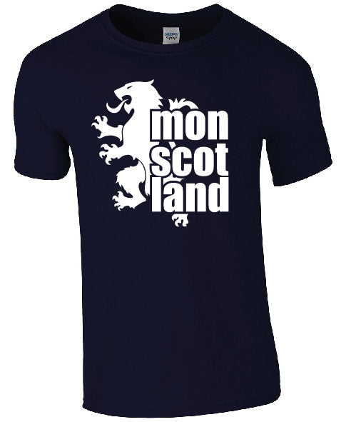 Mon Scotland Lion Rampant T-Shirt | Sarcastic Scottish Scotland Football Tee TShirt