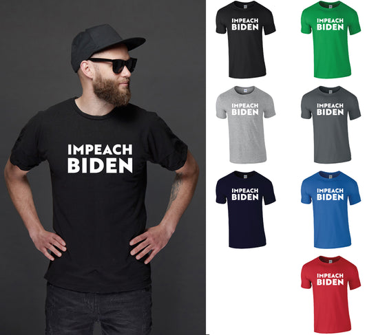 Impeach Biden T-Shirt | Anti Joe Biden tshirt | USA America Slogan