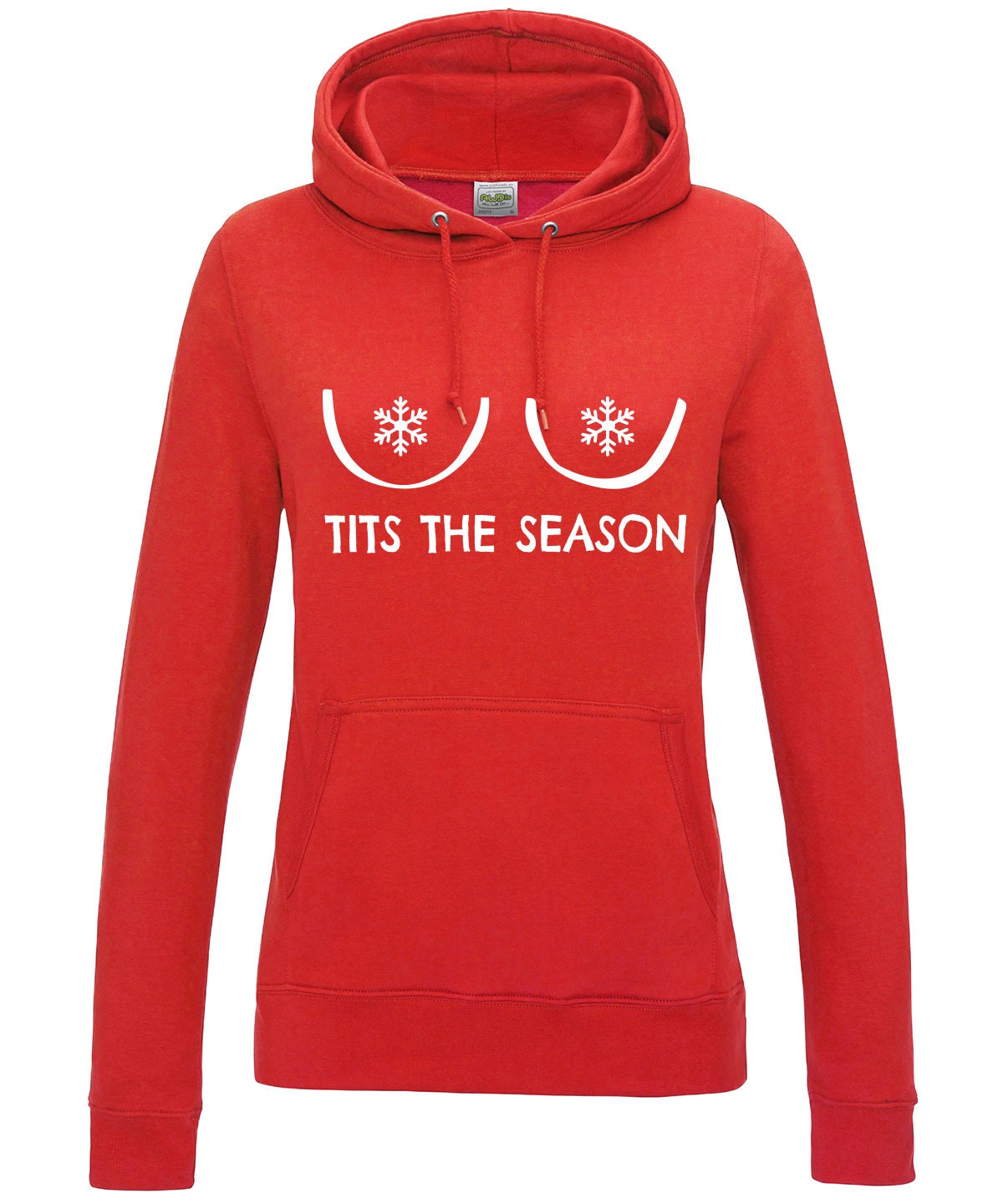 Tits The Season B Hoodie Cartoon Boobs JH001/JH001F Funny Rude Alternative Christmas Jumper Sweater Xmas Hooded Top