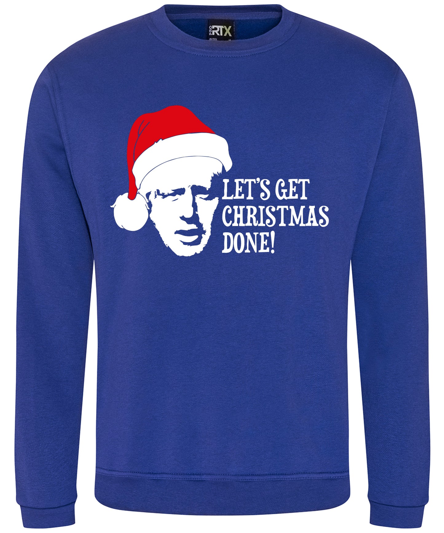 Let's Get Christmas Done Boris Johnson RX301 Sweatshirt Funny Christmas Jumper