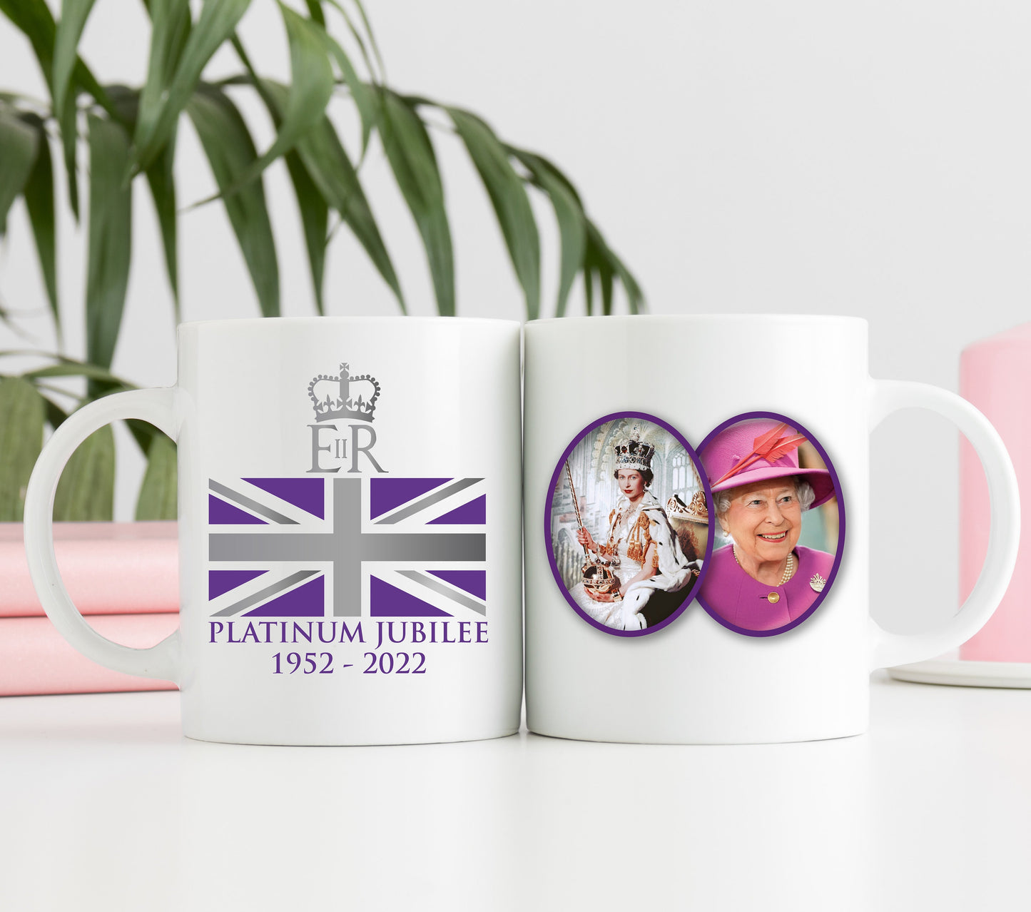 Her Majesty the Queen's Platinum Jubilee Mug D | Queen Elizabeth II Commemorative Cup | 70 Years