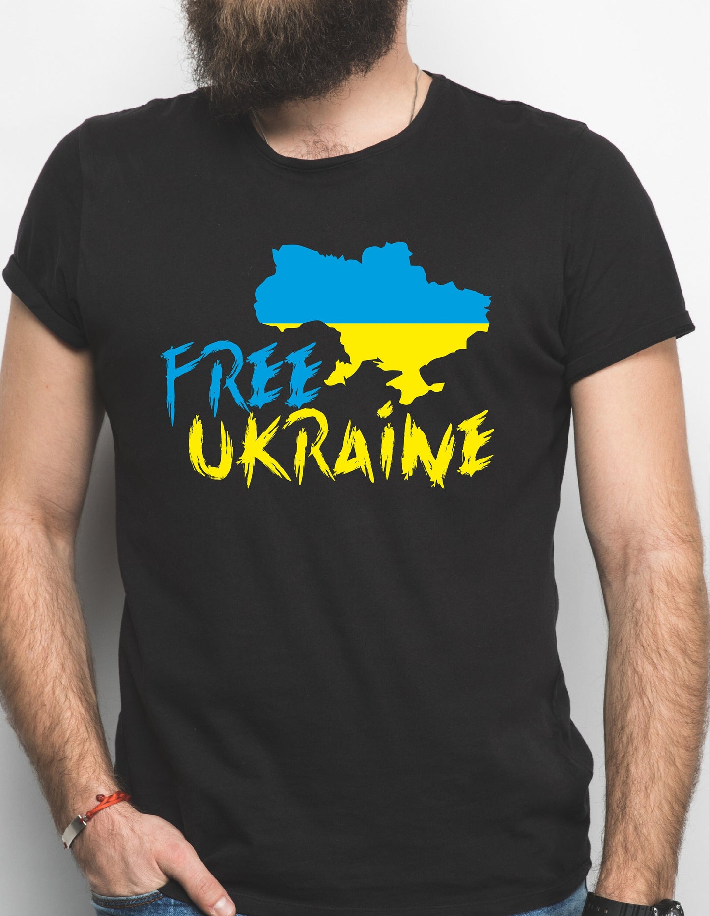 Free Ukraine T-Shirt D | Anti Putin Tee | Ukrainian flag | Protest Peace | F**k Putin | Fist | Charity tshirt