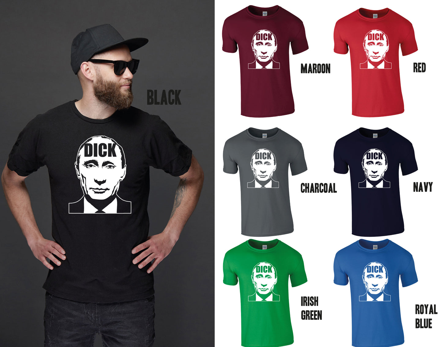 Putin Dick Head T-Shirt | Anti Vladimir Putin Tee tshirt | Free Ukraine | Charity tshirt