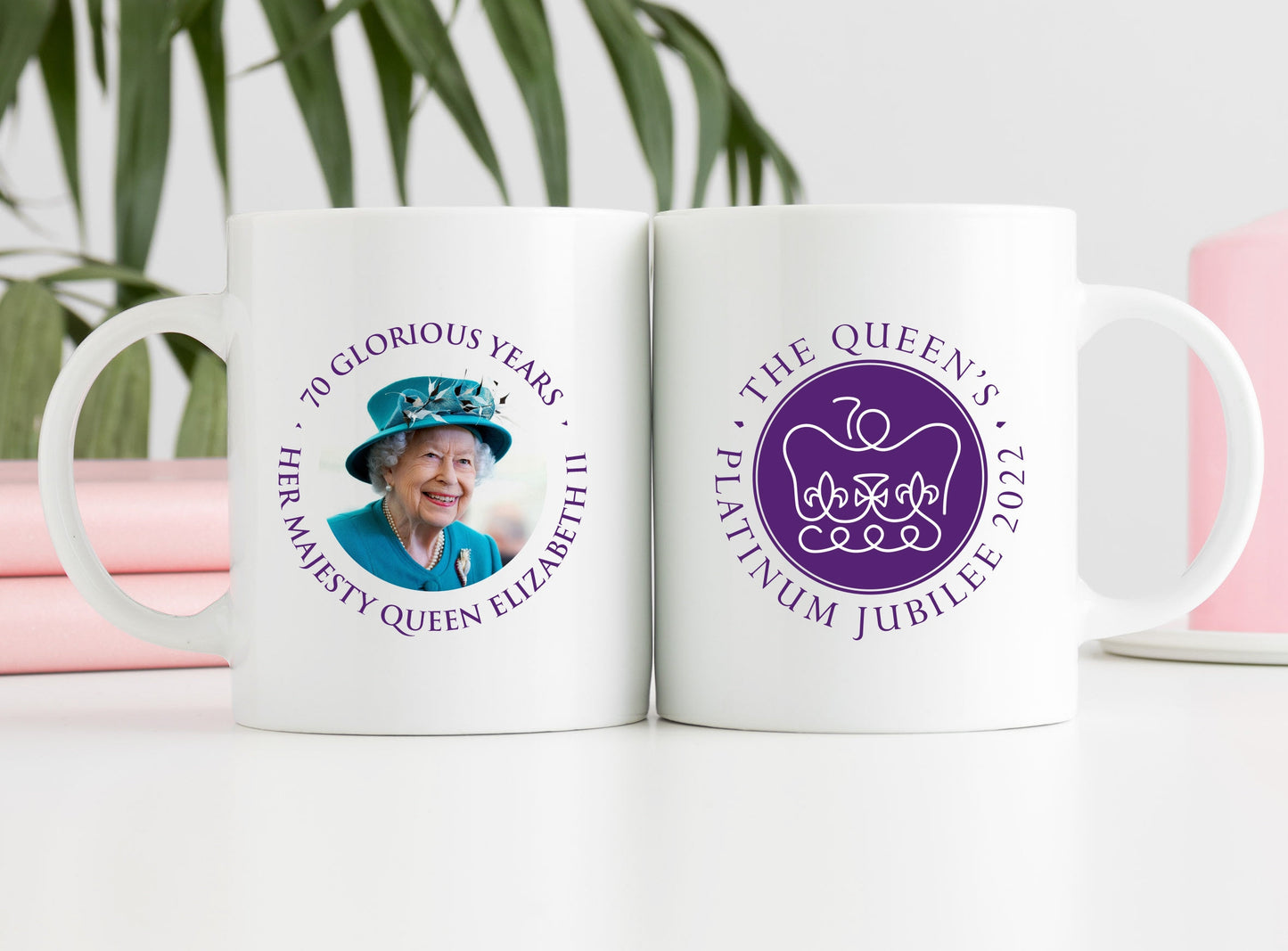 Her Majesty the Queen's Platinum Jubilee Mug E | Queen Elizabeth II Commemorative Cup | 70 Years