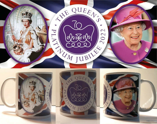 Her Majesty the Queen's Platinum Jubilee Mug A | Queen Elizabeth II Commemorative Cup | 70 Years | Gift for Royalist
