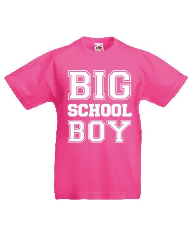 Kids Big School Boy T-Shirt | Children's Tee | Back to School | First Day | 1st Day