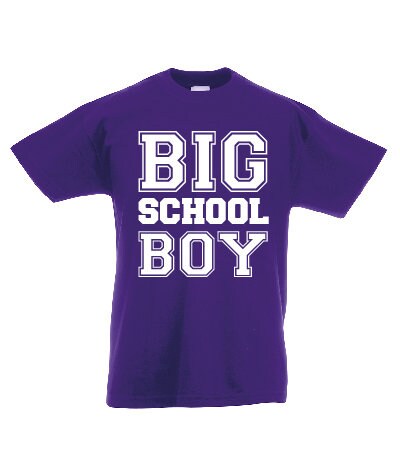 Kids Big School Boy T-Shirt | Children's Tee | Back to School | First Day | 1st Day