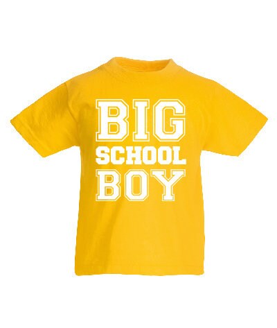 Kids Big School Boy T-Shirt | Children's Tee | Back to School | First Day | 1st Day