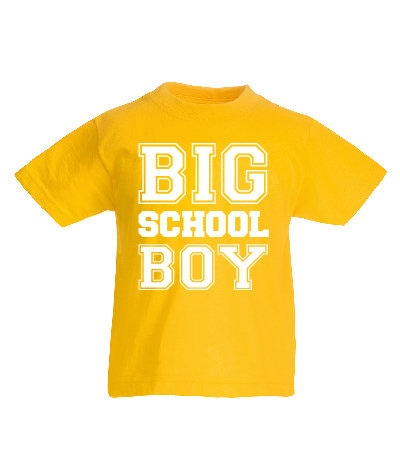 Kids Big School Boy T-Shirt | Children's Tee | Back to School | First Day | 1st Day