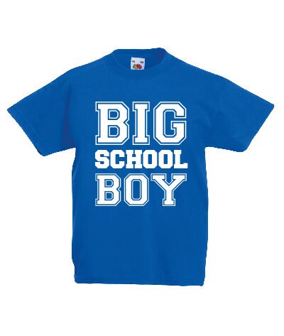 Kids Big School Boy T-Shirt | Children's Tee | Back to School | First Day | 1st Day