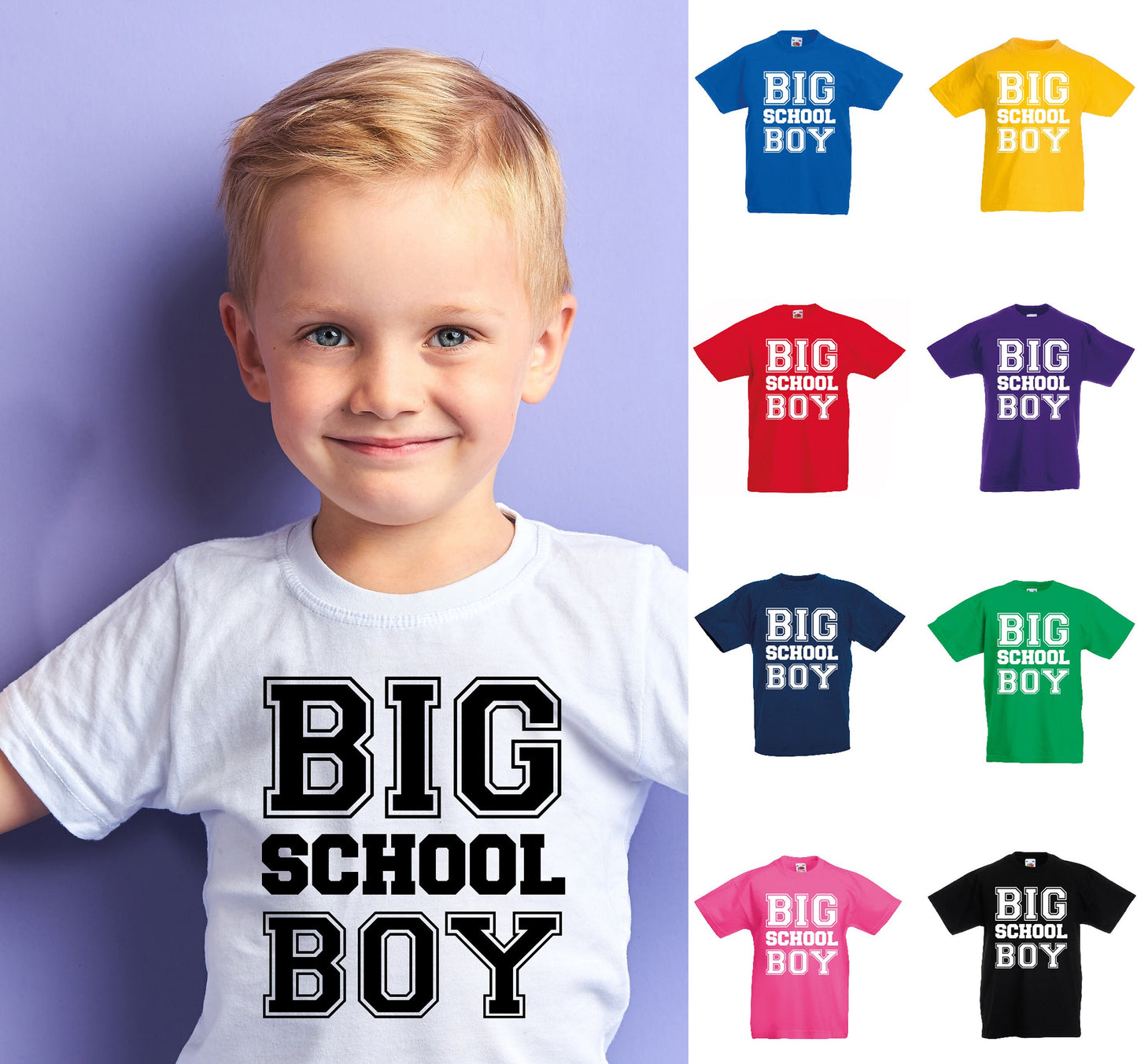 Kids Big School Boy T-Shirt | Children's Tee | Back to School | First Day | 1st Day