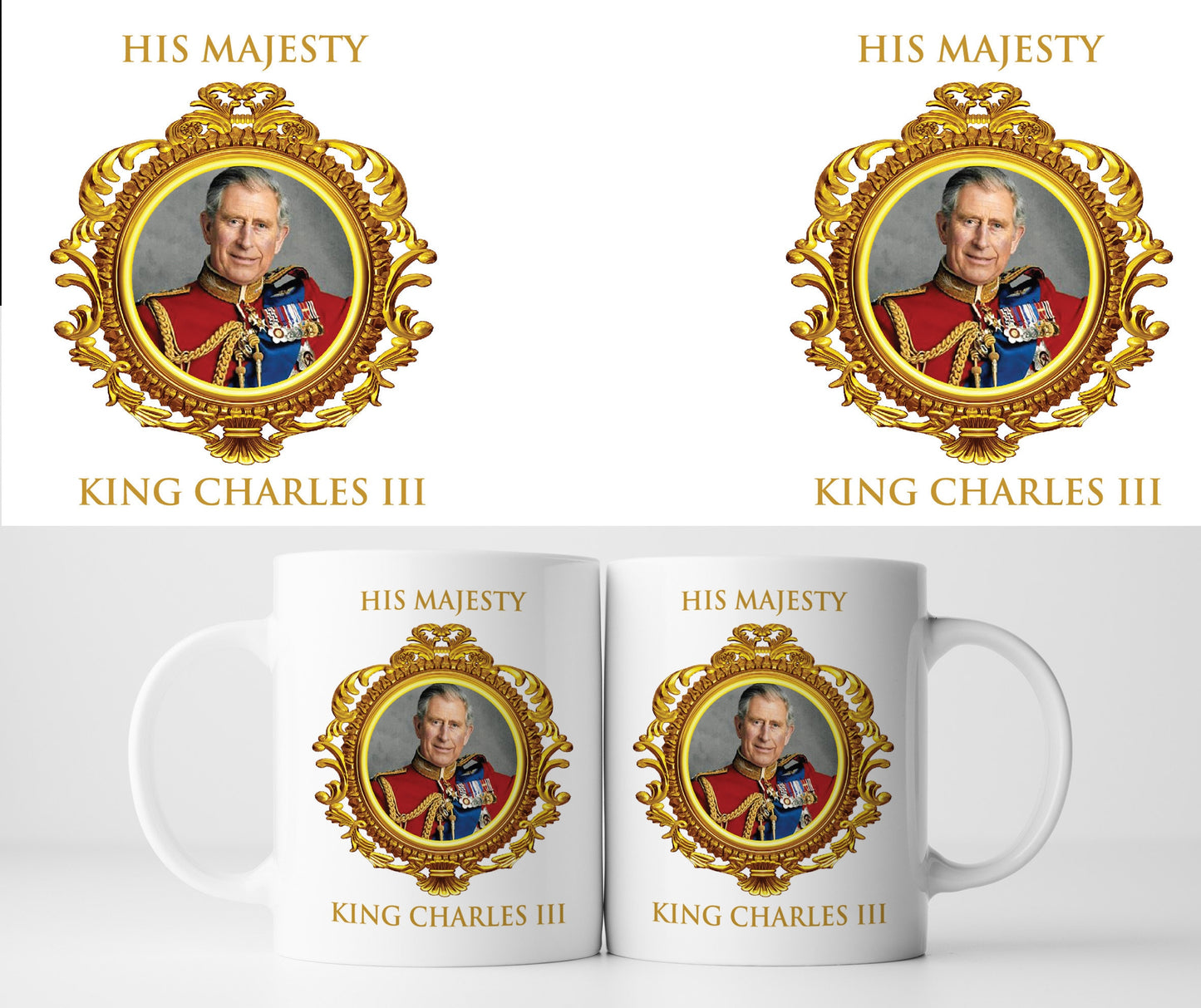 His Majesty King Charles III - Tribute Commemorative Mug A UK Britain Queen Elizabeth