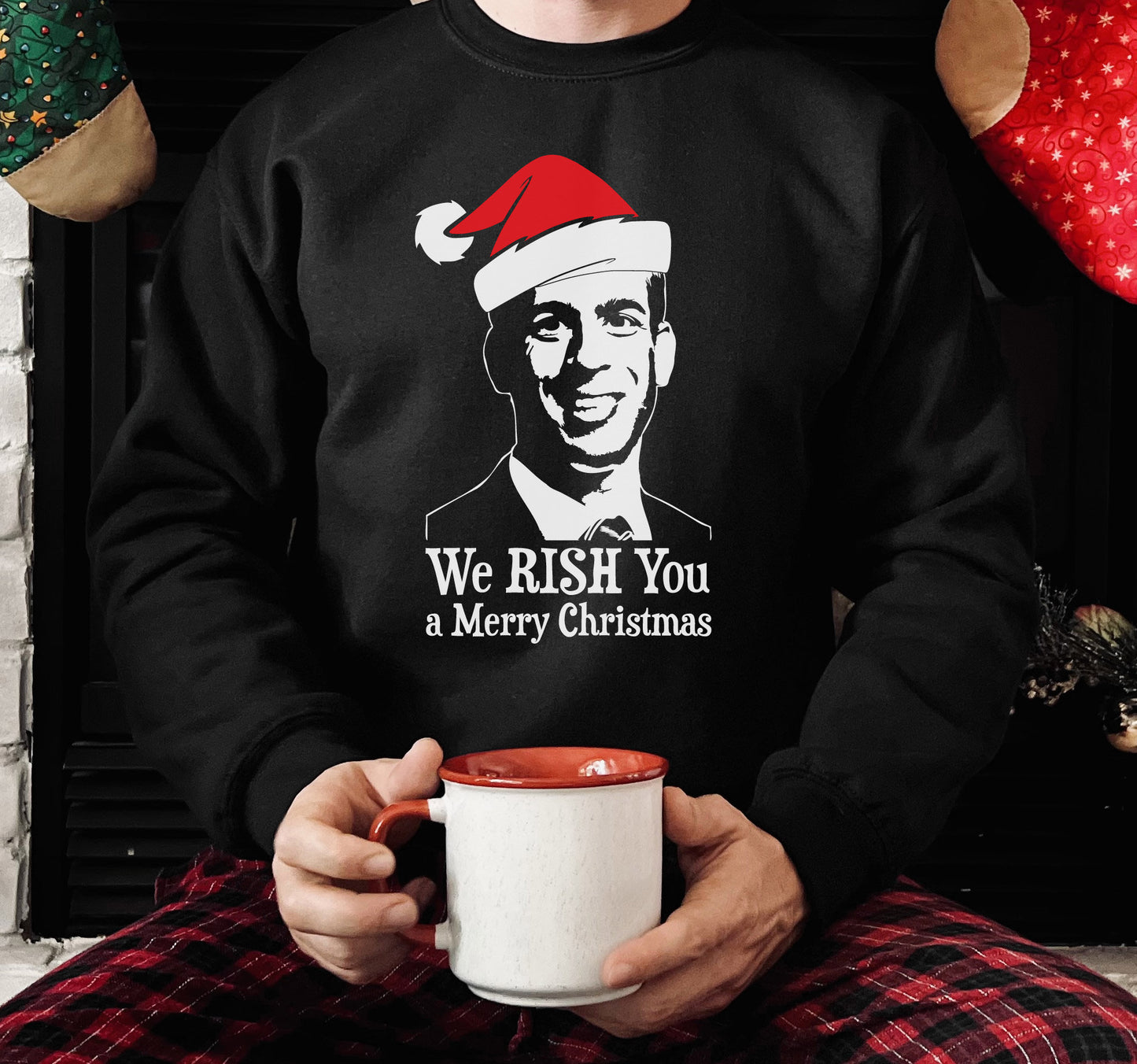 We Rish You a Merry Christmas Sweatshirt RX301 - Rishi Sunak Christmas Jumper | Tory Christmas Sweater