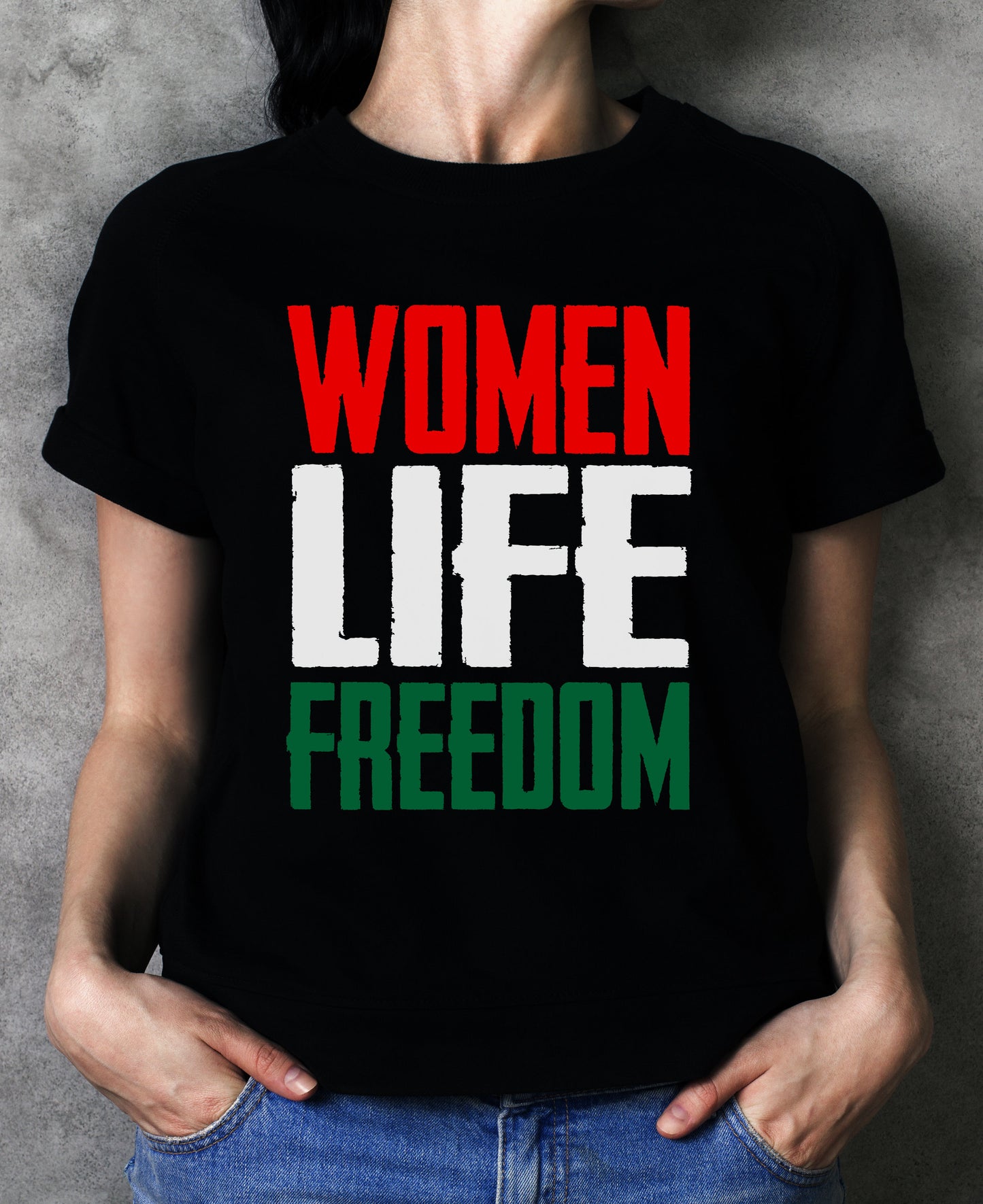 Women Life Freedom Tshirt | Iranian Protest Tshirt for Women's Rights in Iran