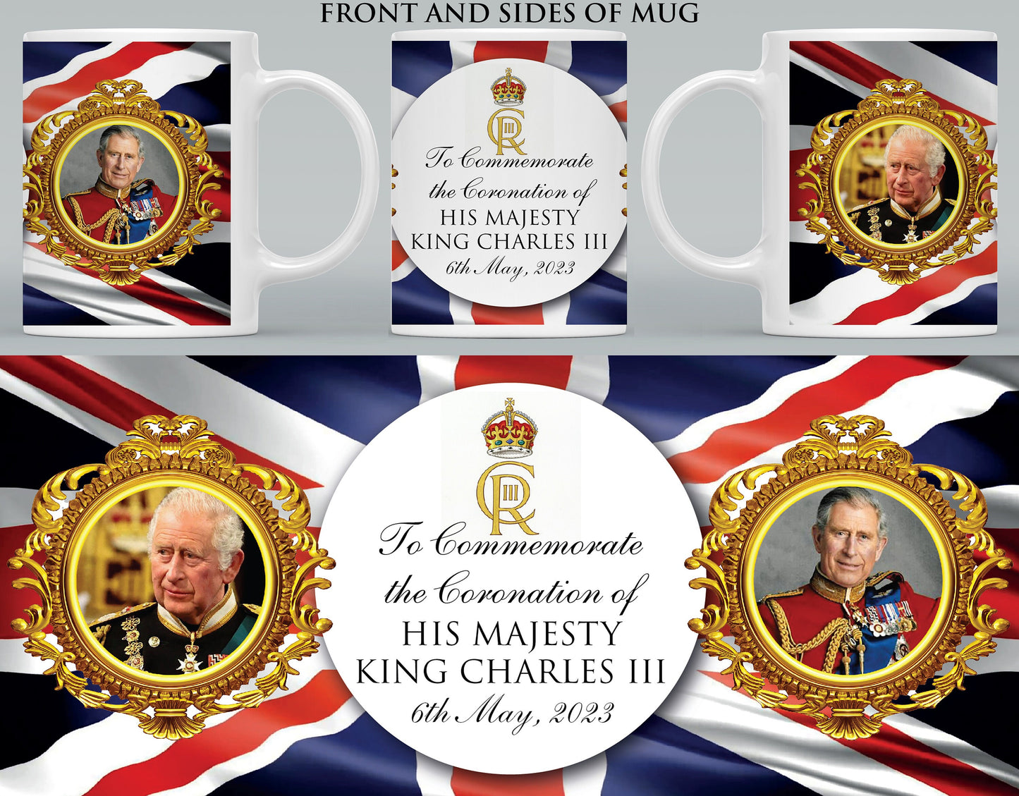 The Coronation of His Majesty King Charles III - Tribute Commemorative Mug B UK Britain Queen Elizabeth | King Charles Coronation Mug