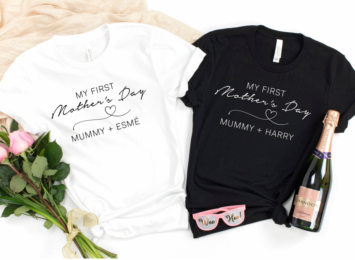 My First Mother's Day Personalised T-Shirt | Mother's Day T-Shirt personalised with child's name(s) | Gift for Mother's Day