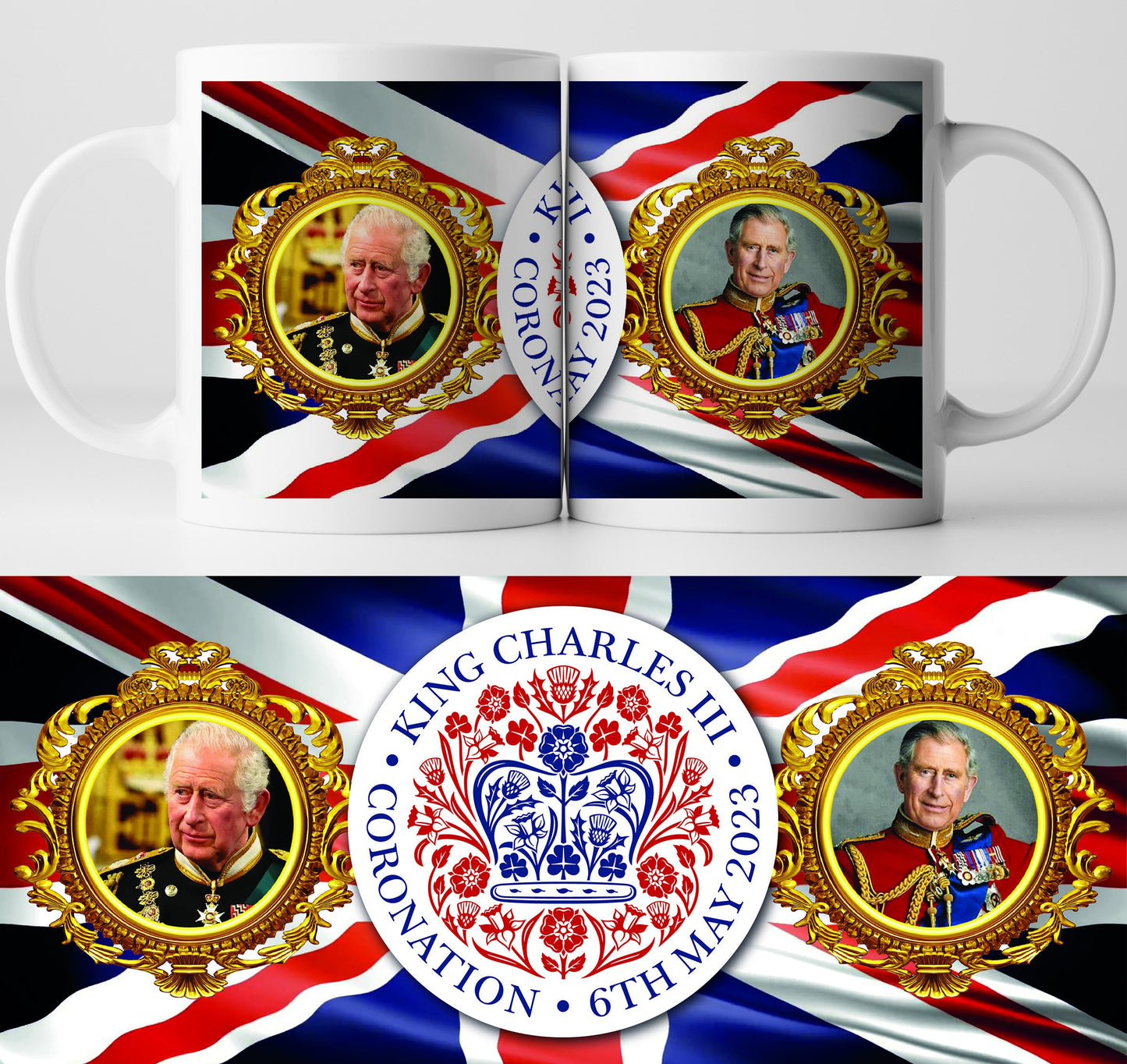 The Coronation of His Majesty King Charles III - Tribute Commemorative Mug D UK Britain Queen Elizabeth | King Charles Coronation Mug