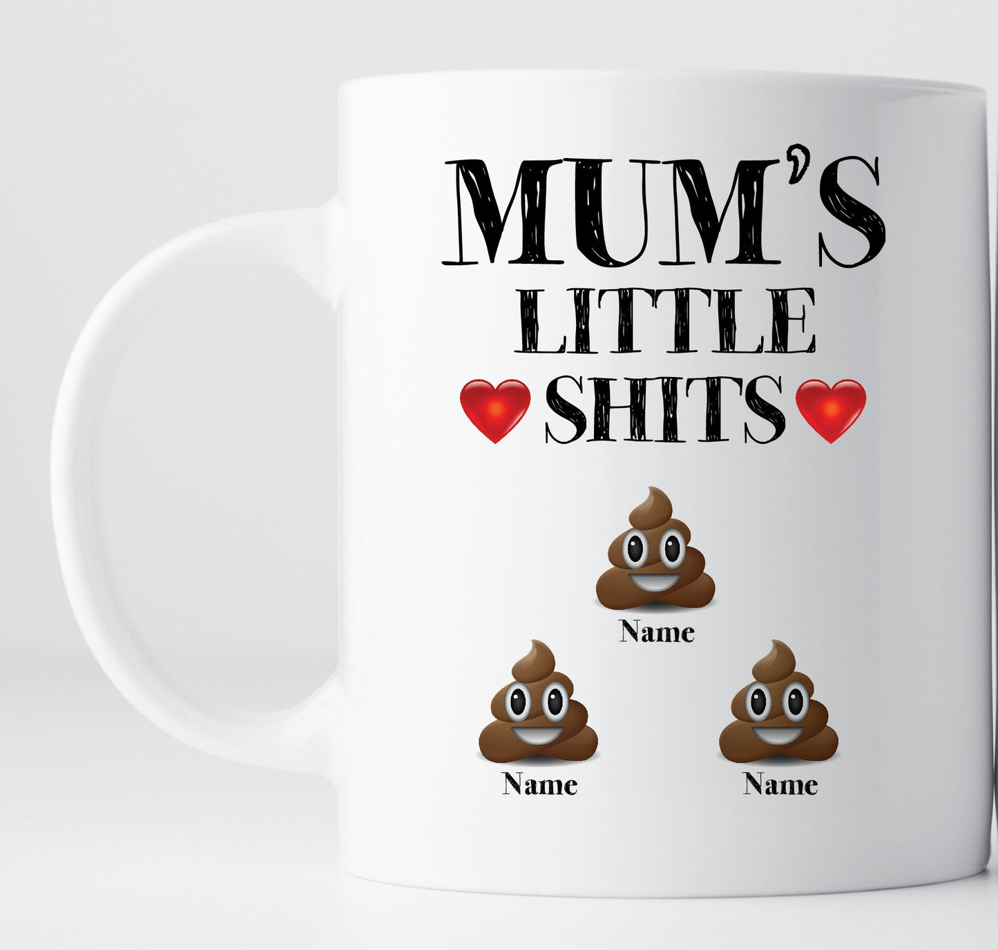 Mum's Little Shits Mug, Funny Personalised Mug For Mom, Customised Mother's Day Gift, Personalised Mummy Mug, Funny Gift For Mother