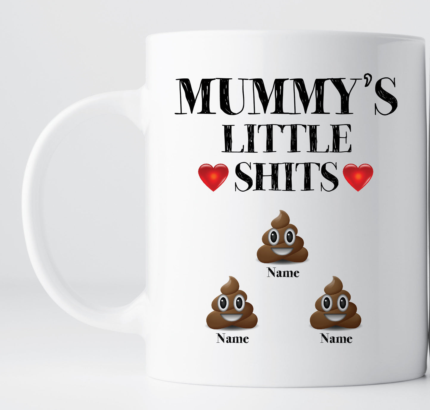 Mummy's Little Shits Mug, Funny Personalised Mug For Mum, Customised Mother's Day Gift, Personalised Mummy Mug, Funny Gift For Mother