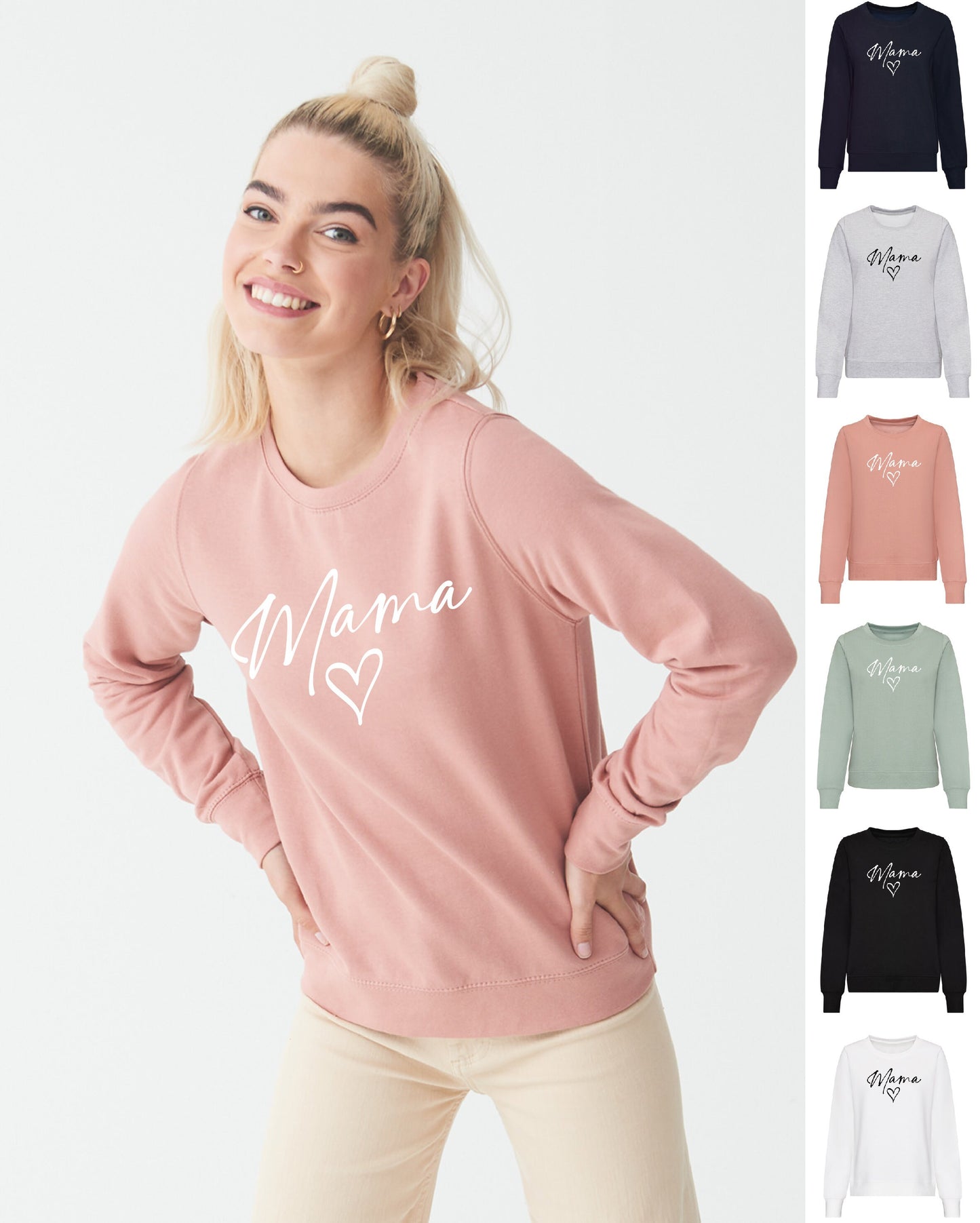 Mama Sweatshirt JH030F / JH030 Jumper Sweater Funny Mother's Day Gift Mummy Mum Sweatshirt