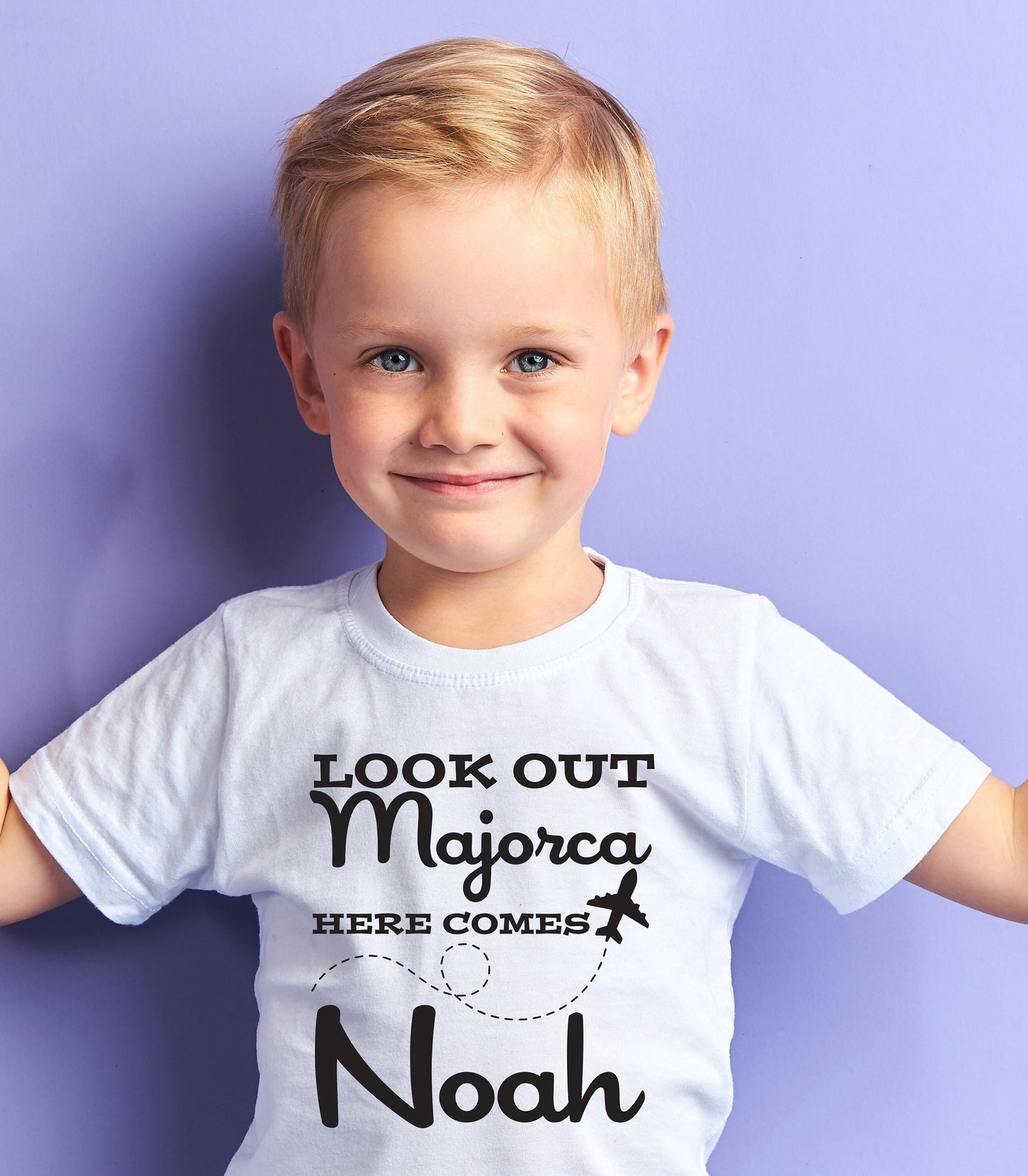 Personalised Babies/Toddlers/Kids Holiday T-Shirt | Look Out (Any Place) Here Comes (Any Name) | Child's Name Vacation Tee